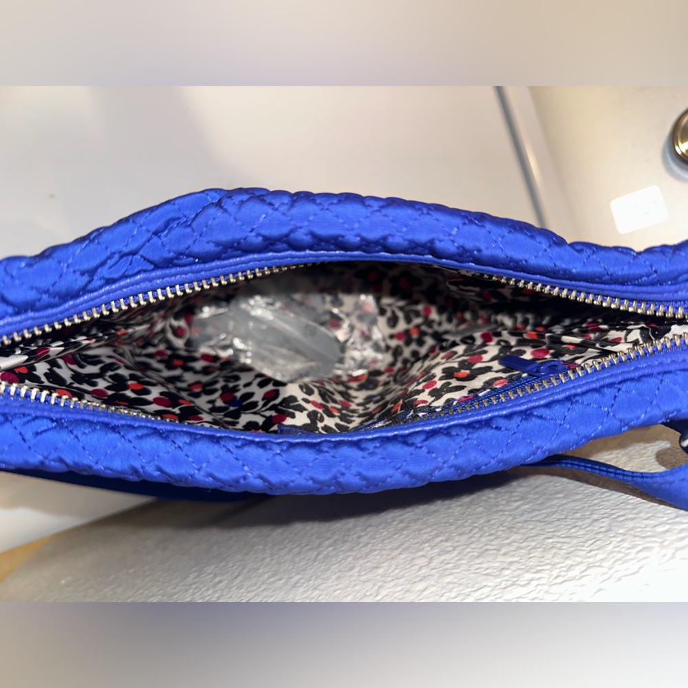 NWT Vera Bradley Carson Mini Hobo Crossbody Bag in Gage Blue Quilted - Picture 11 of 12